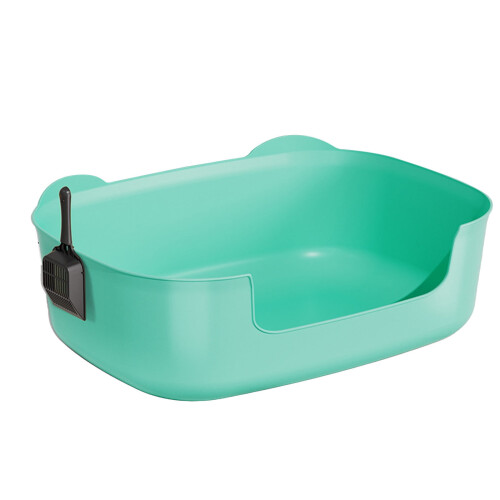 Cat Litter Box Spill-Proof Extra-Large Open Tray 1