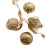 Glass Christmas Ornaments Vintage Irregular Shape 4 pcs 5