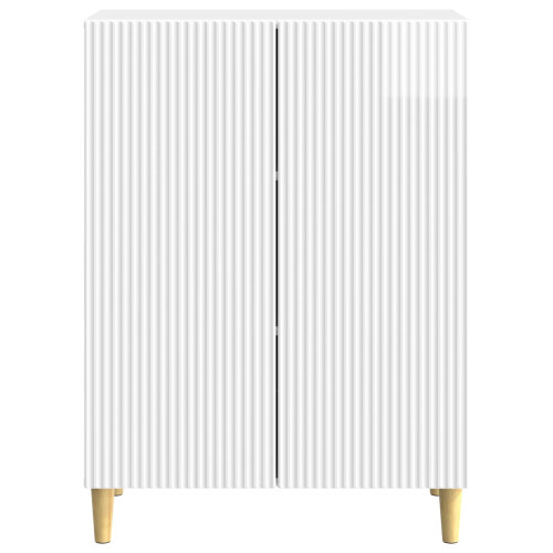 VidaXL vidaXL Sideboard High Gloss White 66 x 34.5 x 90 cm Engineered Wood 2