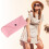 Snap Button Eyeglasses Case Pink 6.89 x 2.95 x 1.77 inches 2