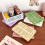 Plastic Baskets Foldable Desk Crates Storage Box Stackable Table Basket Organizers Office Desktop Drawer Shelf Purple 6