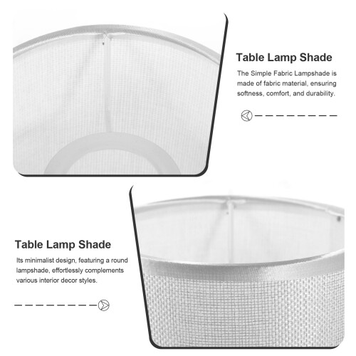 Table Lamp Shade Fabric E27 2