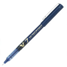 Pilot V7 Hi-Tecpoint Rollerball Pen, 0.7 mm Tip - Blue