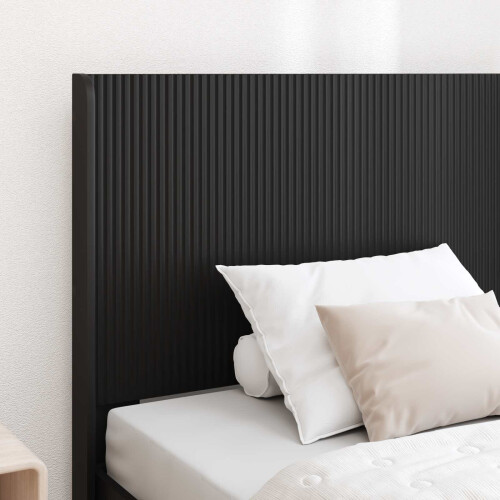 VidaXL vidaXL Headboard Black Engineered Wood 1