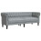 VidaXL vidaXL Sofa Light Grey 201.5 x 74.5 x 74.5 cm Polyester 2