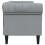 VidaXL vidaXL Sofa Light Grey 201.5 x 74.5 x 74.5 cm Polyester 4