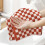 Cotton Hand Towels Checkered Design 4-Pack 13x29 inch 2