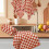 Cotton Hand Towels Checkered Design 4-Pack 13x29 inch 6