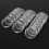 100Pcs 24mm Clear Round Plastic Coin Holder Capsule Container Storage Box 3