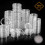 100Pcs 24mm Clear Round Plastic Coin Holder Capsule Container Storage Box 5