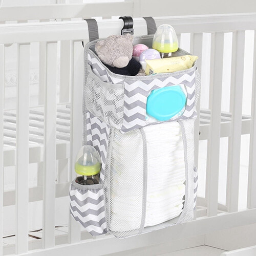 Cloth Crib Diaper Organizer Hanging Bedhead Large 1