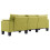 VidaXL vidaXL Sofa Green Fabric 5