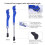 Bike Kickstand Blue Iron for Stable Parking Easy Install Durable Use 8