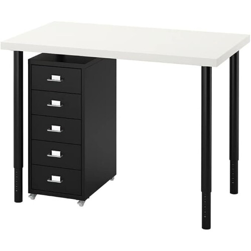IKEA LINNMON / OLOV Desk & HELMER Unit 100x60cm
