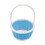 Easter Mini Basket Blue Plastic Woven Basket 5