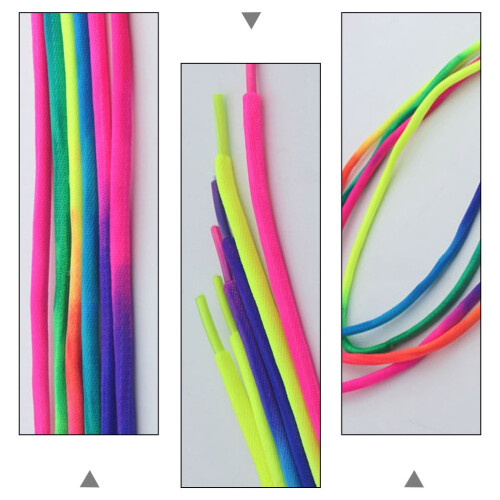 Prettyzoom gradient round laces for casual shoes 1 pair 2