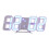 Aesthetic Digital Alarm Clock LED Snooze White 1 Pack 4