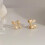 Pearl Drop Earrings with Bow Design for Women 6