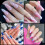 Poly Nails Gels Duals Forms Nails Builder Extension Gels Nails Mold Full Covers Acrylic False Nails Tips Duals Forms 8