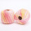 2 Rolls Fine Cotton Yarn Segmental Dyed Silk Thread for Crochet and Knitting Projects Type 7 5