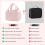 Toiletry Bag Waterproof Large Capacity 4-in-1 Puffy 7