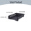Big Stackable Desktop File Box – Laminated Plastic Document Organizer Tray for Home, Compatible with 3-Ring Binders 3