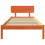 VidaXL vidaXL Bed Frame with Headboard Wax Brown 75 x 190 cm Solid Pine Wood 3