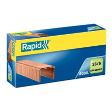 Rapid 26/6mm Standard Staples, For Stapling up to 20 Sheets, Use with Desktop an