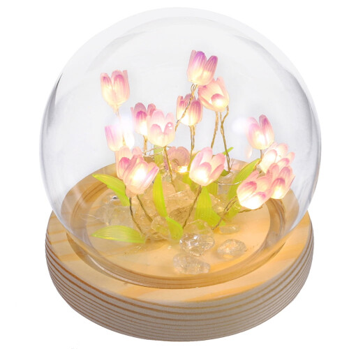 Flower Light Making Kit Lavender Wood DIY Craft Set 2