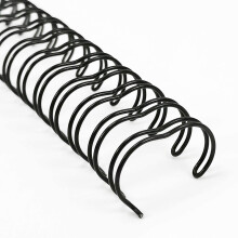 RAYSON Wire Binding Spines, 80 Sheets, 34 Loops, 12.7mm, 3:1 Pitch, Black, A4, P