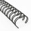 RAYSON Wire Binding Spines, 80 Sheets, 34 Loops, 12.7mm, 3:1 Pitch, Black, A4, P 1