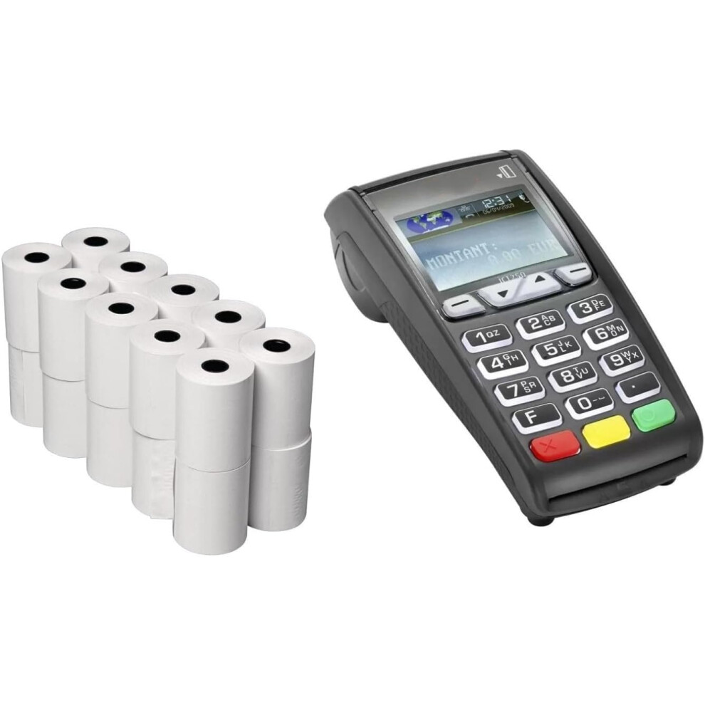 Photos - Other Office Equipment 200 Rolls of 57x38 mm Thermal Paper Till Rolls, Cash Register Receipt for PDQ PO