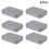 6Pcs Rectangular Tin Box Metal Tinplate Containers For Travel Home Organization 3