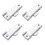 4Pieces Multipurpose Window Sash Lock Black Mounting Hole Centers Replacement With Screws for Sliding Window Use 6
