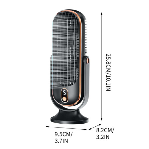 Μίνι ανεμιστήρας γραφείου USB, 5 ταχυτήτων, 1200mAh, αθόρυβη και ισχυρή ροή αέρα, 2