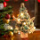 Mini Blue Artificial Christmas Tree with Lights, 30 cm 4