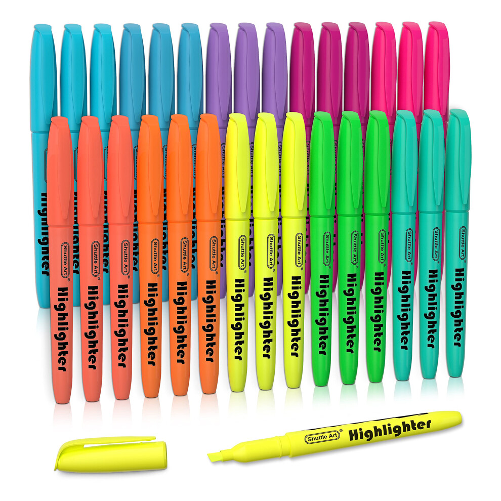 Photos - Felt Tip Pen Shuttle Art Highlighters, 30 Pack Highlighters Assorted Colours, 10 Colours Chis