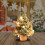 Mini Blue Artificial Christmas Tree with Lights, 30 cm 5