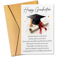 Graduation Card Class of 2026 University High School Commemorative Happy Graduat
