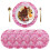 Pink Abstract Shells Round Placemat 1 Piece 3