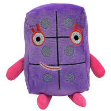 (Six) Cartoon Numberblocks Soft Stuffed Plush Doll Kid Xmas Gift Early Education Number Learning Toy Xixi