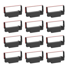 BIGGER 12-Pack ERC30 B/R Compatible Cash Register Ink Ribbon for Epson ERC-30 ER
