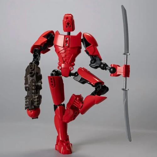 Τρισδιάστατα Εκτυπωμένο Μανεκέν Dummy13Building Block Warrior Series Παιχνίδια Φιγούρες Δράσης 2