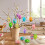 12pcs Easter Eggs Decoration Colorful Plastic Egg Hanging Ornaments Easter Tree Decoration 5