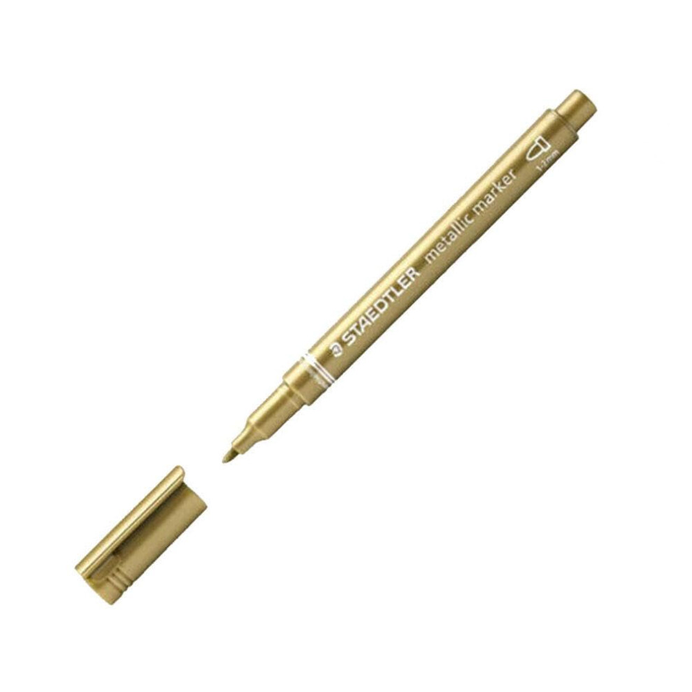 Staedtler Permanent Marker, Round Tip, 1-2 Mm 1 Marker Gold