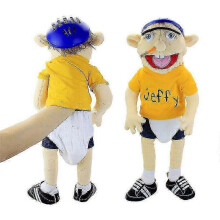 58cm Jeffy Plush Toy Cosplay Hat Hand Puppet Game Stuffed Doll Kids Gifts 26-27s