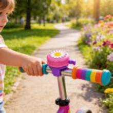 (Multicolor)Bike Bell For Children Horn Boys And Girls Streamer Riding Accessories Scooter