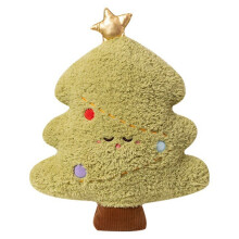Christmas Plush Pillow Soft Cute Stuffed Pillow Home Bedroom Office Sofa Decoration Birthday Holiday Gift B
