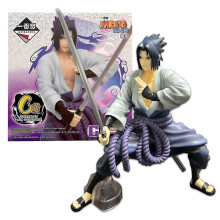 21CM Anime Naruto Uchiha Sasuke Figure Model Toy Gift Collection Fighting Knife Action Action Figure PVC