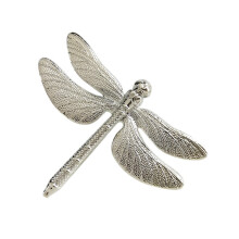 6PCS Dragonfly Napkin Ring Silver DIY Hotel Wedding Banquet Table Display Metal Napkin Buckle Christmas Decoration